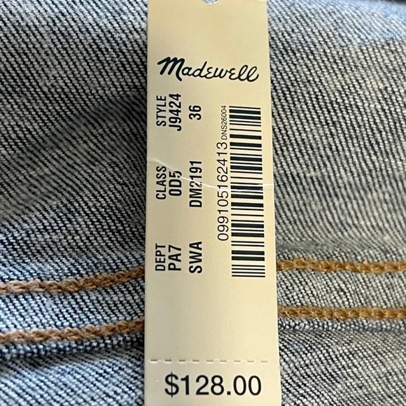Madewell Jeans Size 36 High Rise Skinny Jeans Medium Wash - Picture 9 of 9